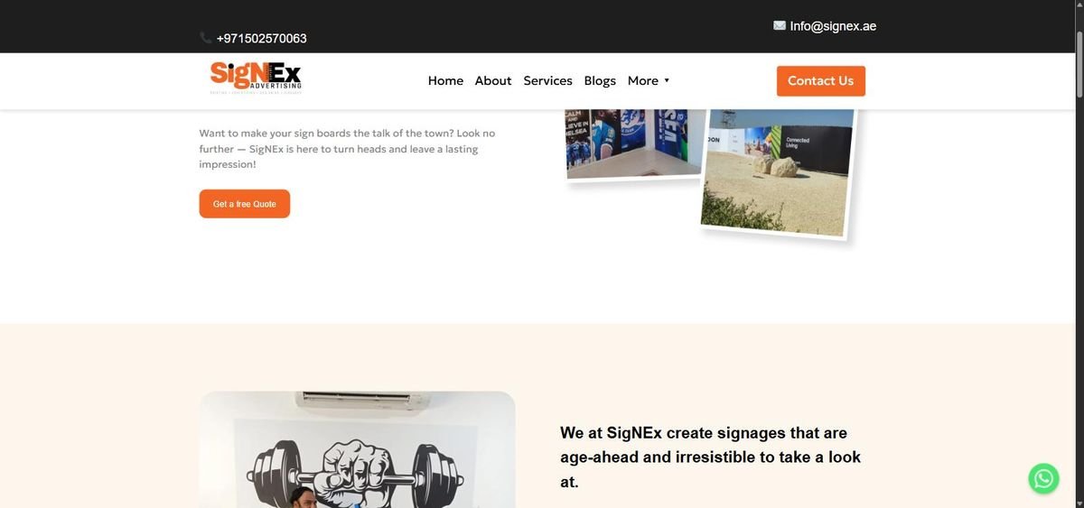 SigNEx website screenshot